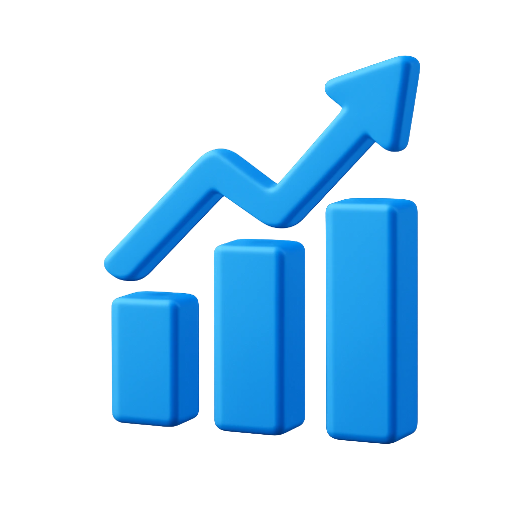 3D analytics icon